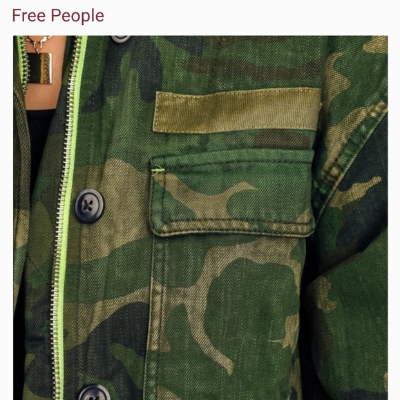 Free People Seize The Day camouflage army jacket - Picture 10 of 16